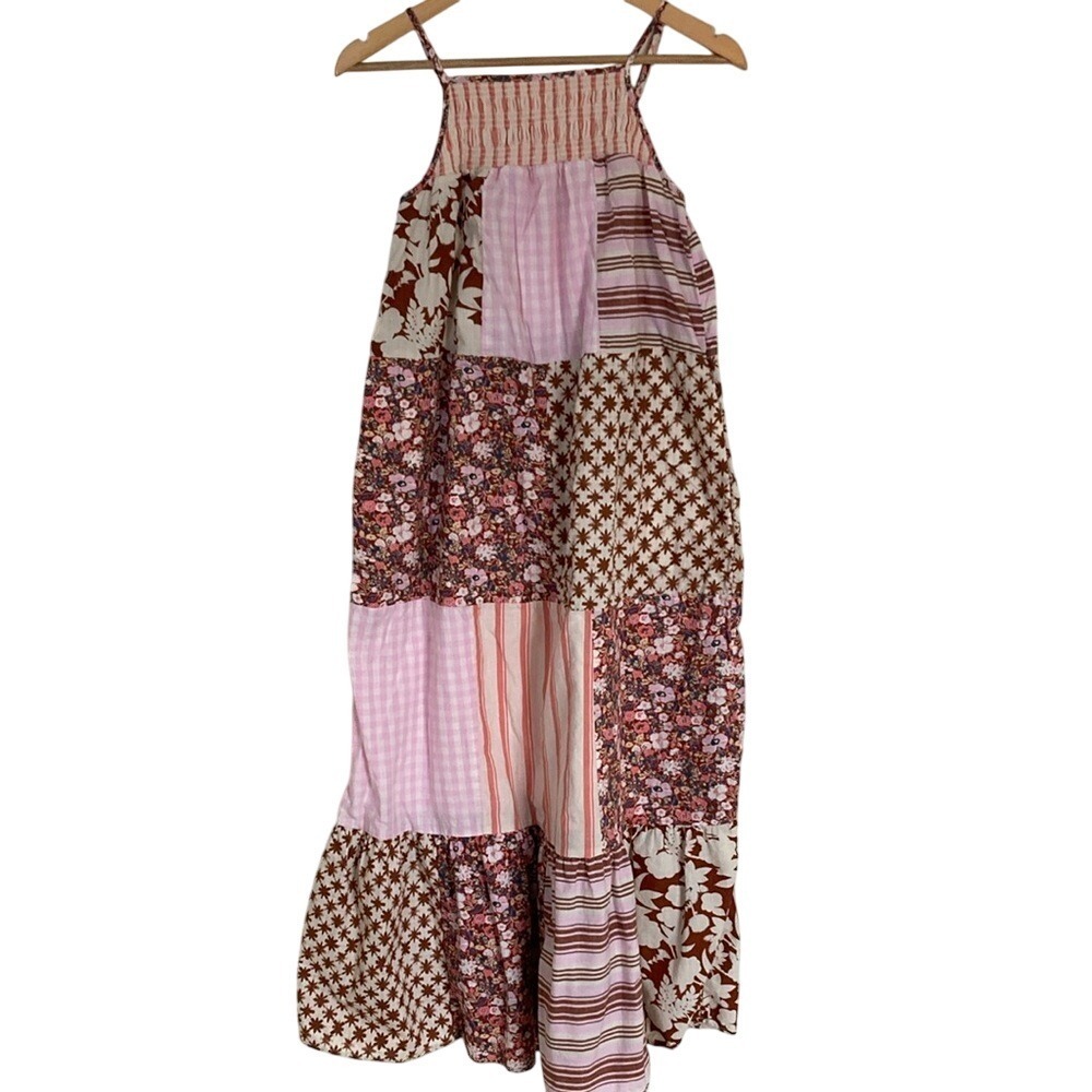 Universal Thread Womens Patch Work Midi Dress Siz… - image 1